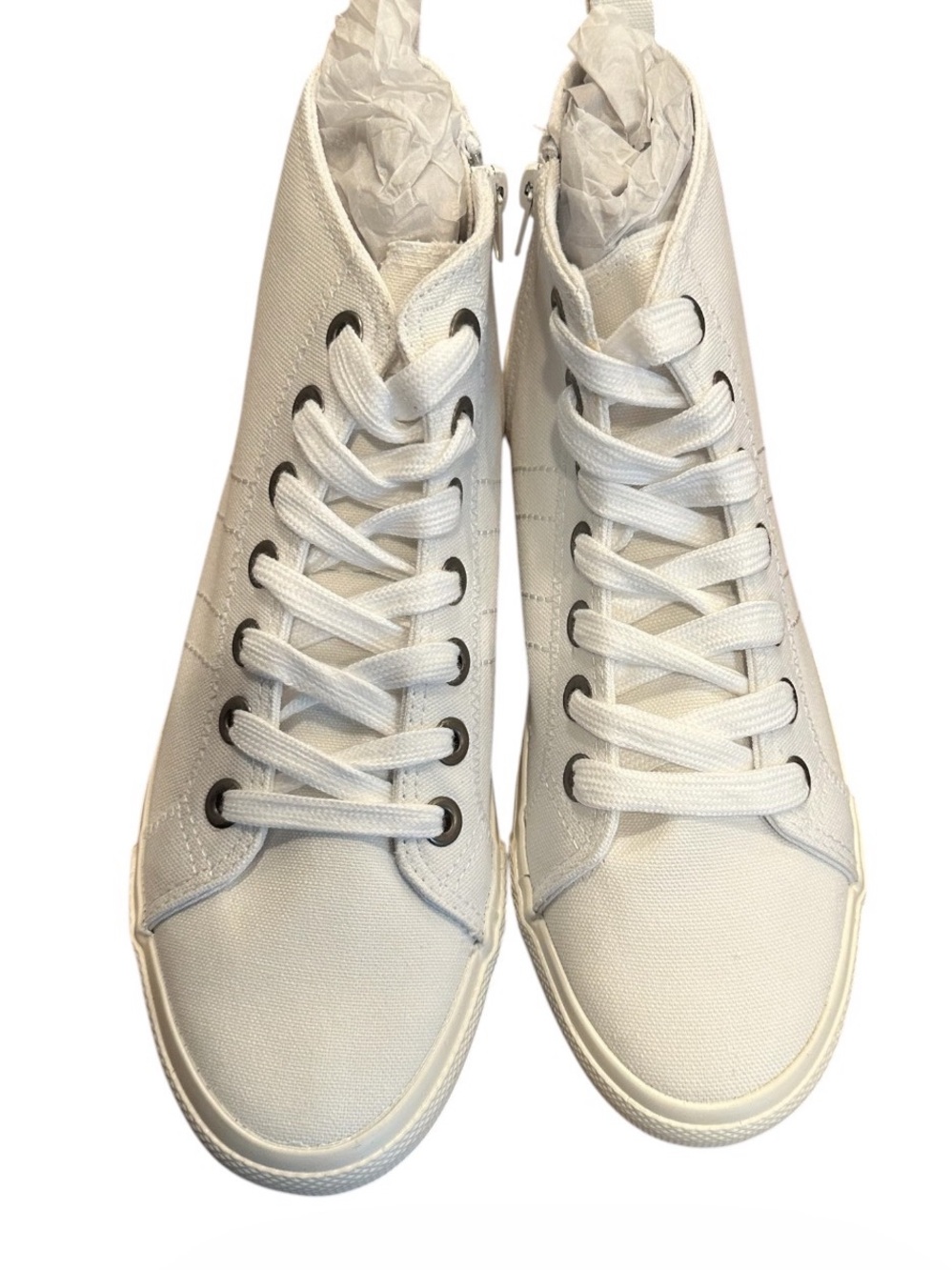 Maurices Sunny White High-Top Canvas Sneakers